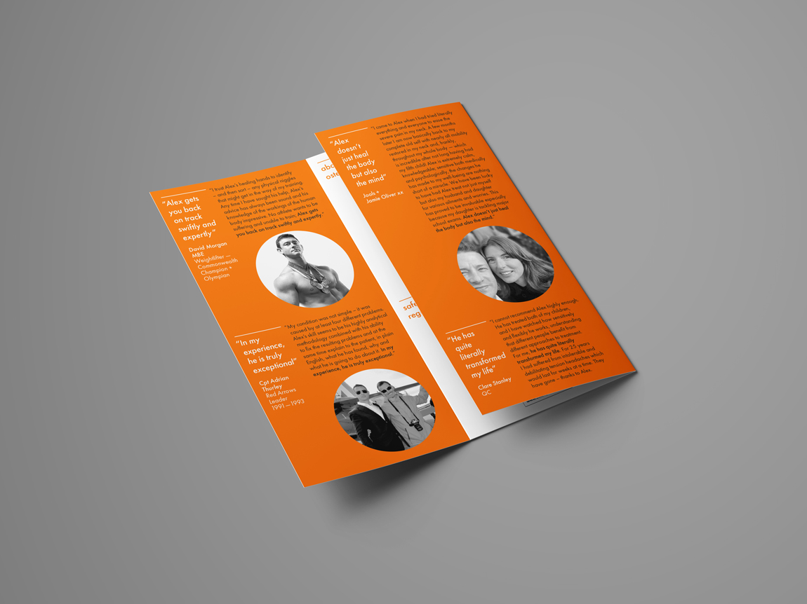 Cambridge Osteopaths leaflet